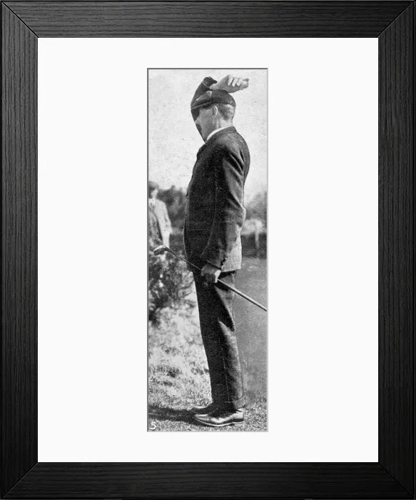 Framed Print : James Braid at the Brighton and Hove Golf Links