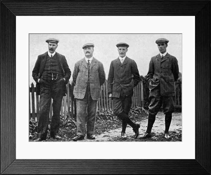 Framed Print : James Braid Stands with Fellow Competitors Framed Print : James Braid Stands with Fellow Competitors