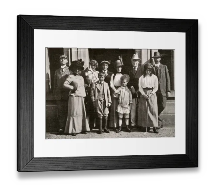 Framed Print : James Braid and Party at Archerfield House Framed Print : James Braid and Party at Archerfield House