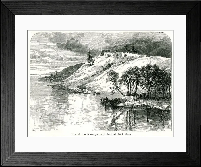 Framed Print : Narragansett Fort at Fort Neck Framed Print : Narragansett Fort at Fort Neck