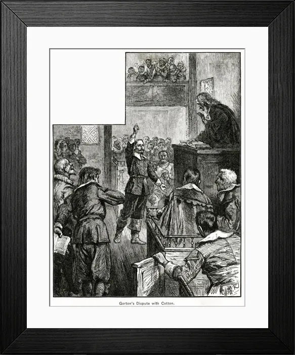 Framed Print : Gorton in Court in Massachusetts Framed Print : Gorton in Court in Massachusetts