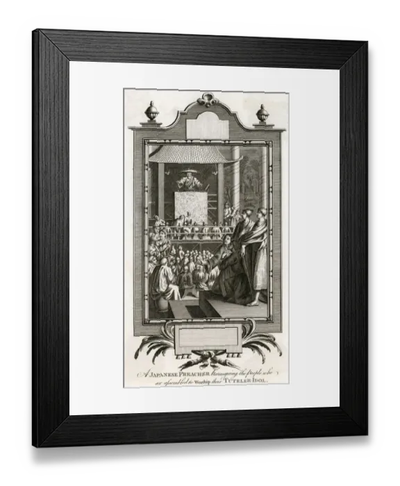 Framed Print : Japanese Preacher Framed Print : Japanese Preacher