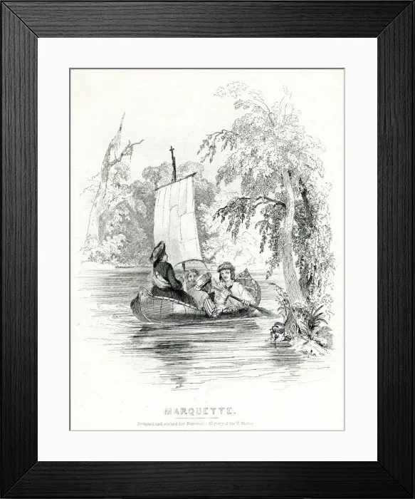 Framed Print : Marquette on the River Framed Print : Marquette on the River