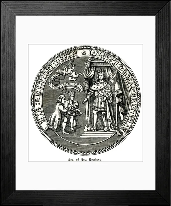 Framed Print : Seal of New England Framed Print : Seal of New England