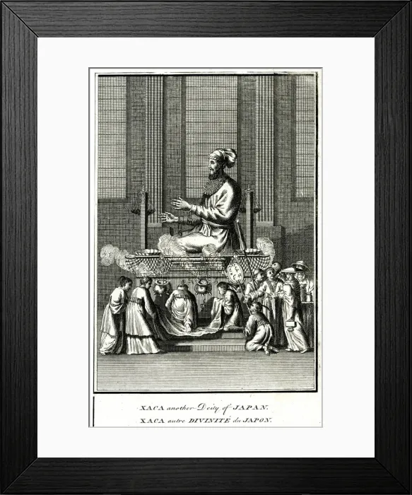 Framed Print : Xaca, Japanese Deity