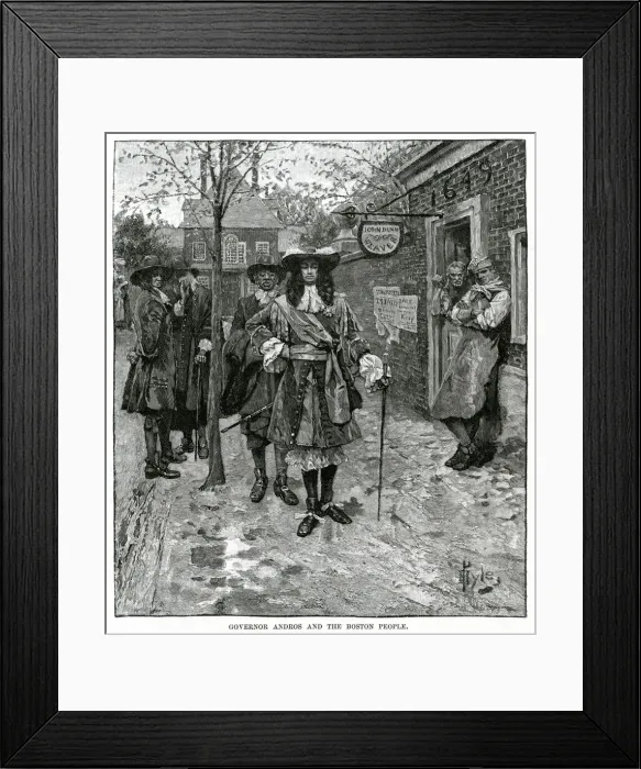 Framed Print : Governor Andros in Boston Framed Print : Governor Andros in Boston