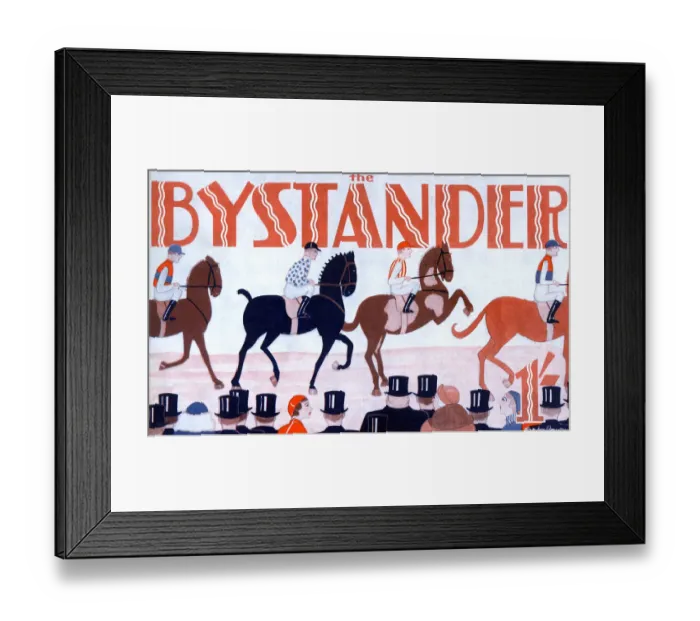Framed Print : Bystander masthead - the races by Gordon Conway Framed Print : Bystander masthead - the races by Gordon Conway