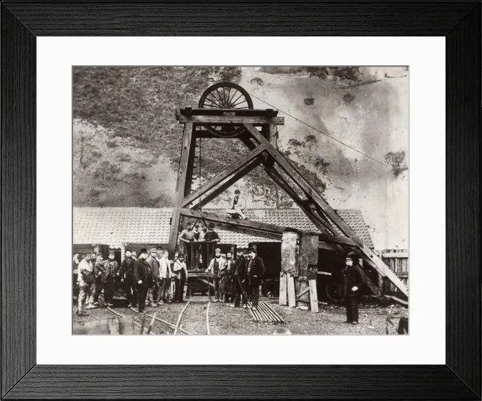 Framed Print : Channel Tunnel attempt between Dover and Folkestone, Kent Framed Print : Channel Tunnel attempt between Dover and Folkestone, Kent