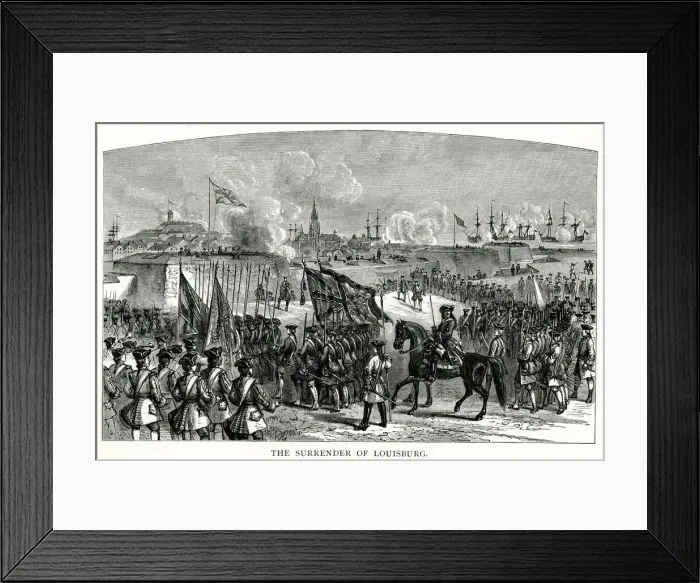 Framed Print : The Surrender of Louisbourg