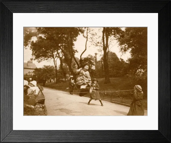 Framed Print : Children playing in a park Framed Print : Children playing in a park