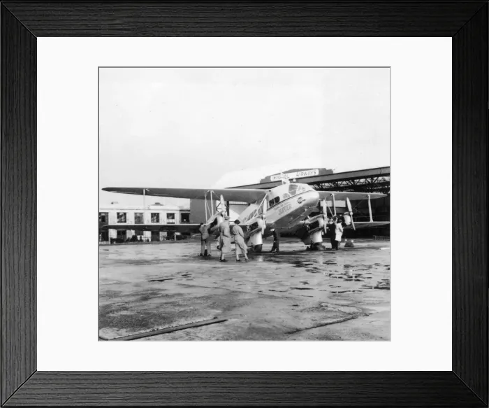 Framed Print : People alongside a passenger plane, Croydon Aerodrome Framed Print : People alongside a passenger plane, Croydon Aerodrome