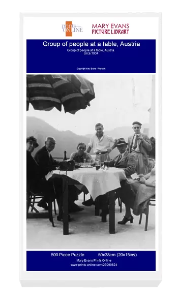 Group of people at a table, Austria