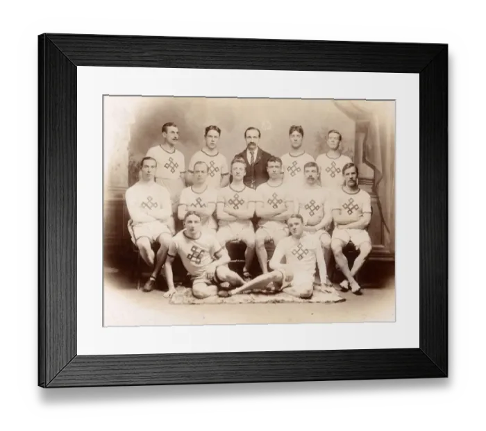 Framed Print : Group photo, Athletics Team in sports gear Framed Print : Group photo, Athletics Team in sports gear