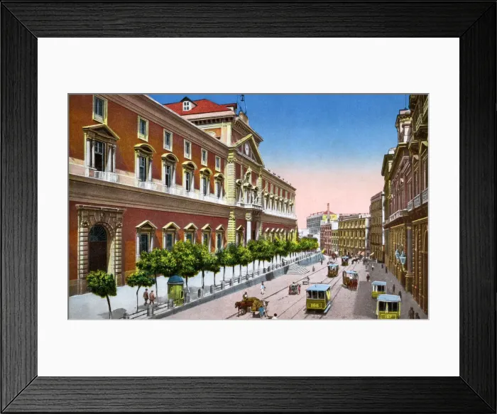 Framed Print : National Museum and Via Foria, Naples, Italy Framed Print : National Museum and Via Foria, Naples, Italy