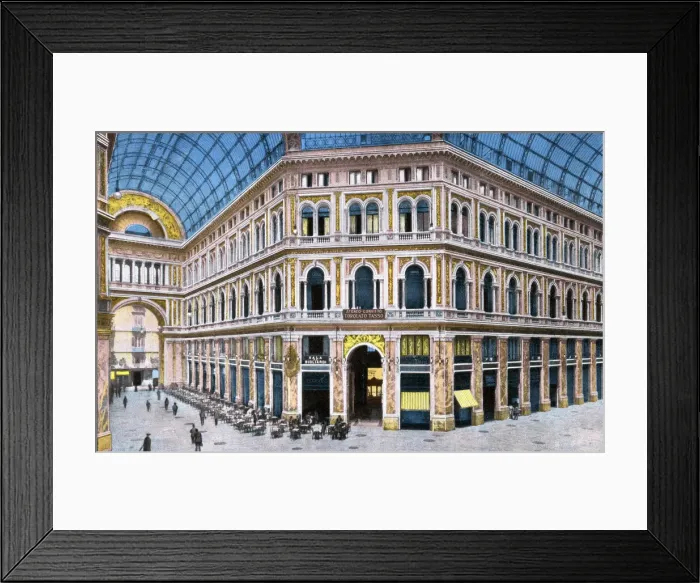 Framed Print : Octagon of Galleria Umberto I, Naples, Italy Framed Print : Octagon of Galleria Umberto I, Naples, Italy