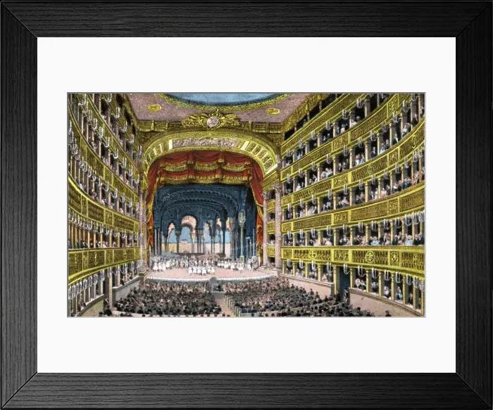 Framed Print : San Carlo Theatre interior, Naples, Italy Framed Print : San Carlo Theatre interior, Naples, Italy