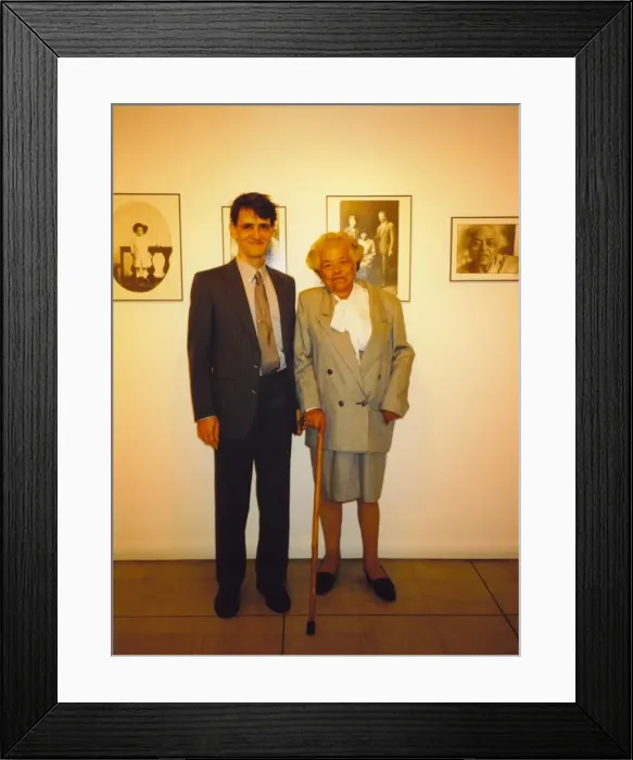 Framed Print : Esther Bruce & her adopted nephew Stephen Bourne Framed Print : Esther Bruce & her adopted nephew Stephen Bourne
