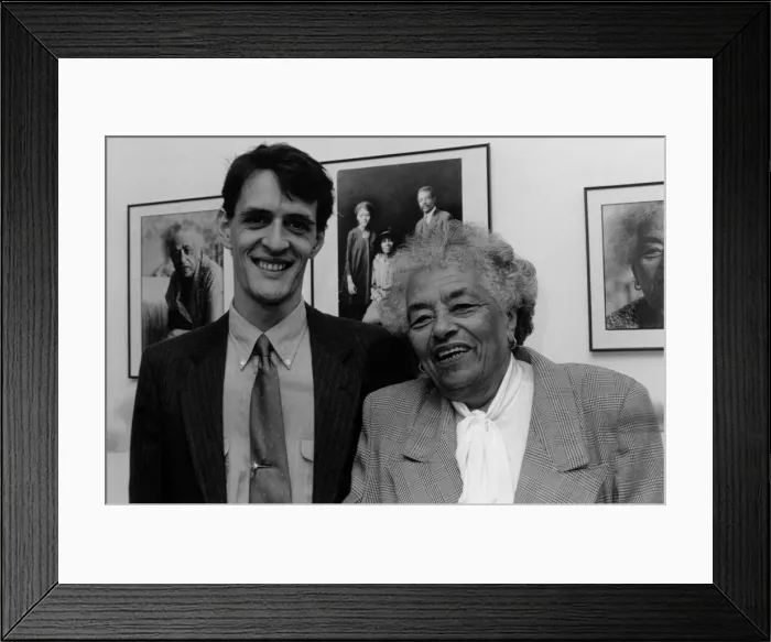 Framed Print : Esther Bruce & her adopted nephew Stephen Bourne Framed Print : Esther Bruce & her adopted nephew Stephen Bourne