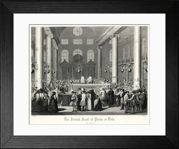 Framed Print : Purim ceremony 1712 Framed Print : Purim ceremony 1712