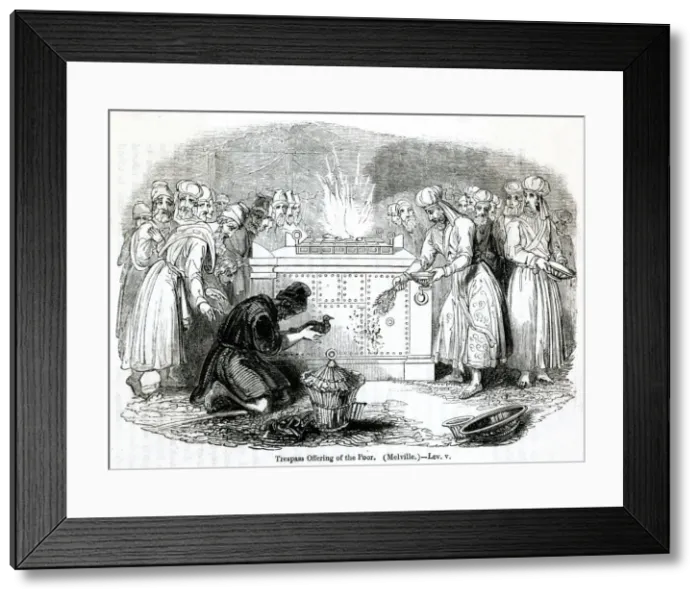 Framed Print : Trespass Offering of the Poor 1840 Framed Print : Trespass Offering of the Poor 1840
