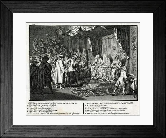 Framed Print : Nuptial Ceremony of Portuguese Jews Framed Print : Nuptial Ceremony of Portuguese Jews