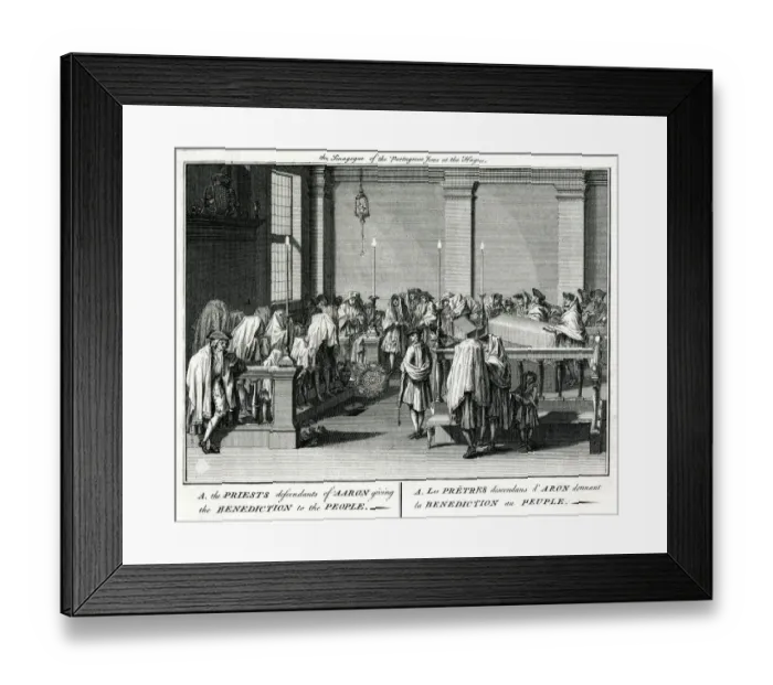 Framed Print : Descendants of Aaron giving the benediction to the people Framed Print : Descendants of Aaron giving the benediction to the people