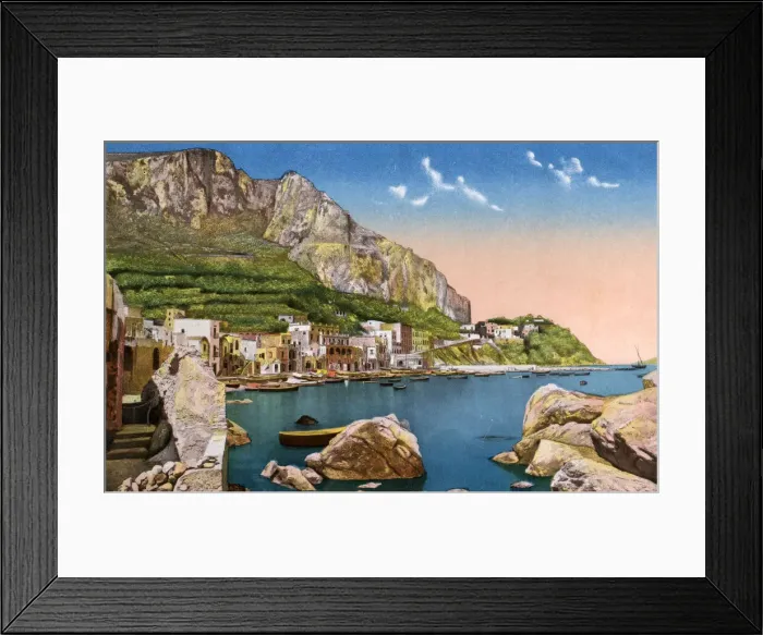 Framed Print : Marina Grande, the main port of Capri, Italy Framed Print : Marina Grande, the main port of Capri, Italy