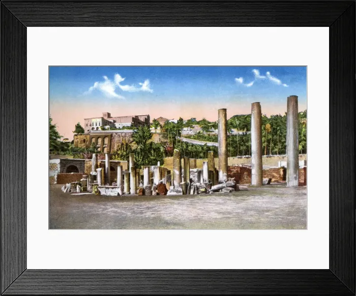 Framed Print : Tempio di Serapide, Pozzuoli, near Naples, Italy Framed Print : Tempio di Serapide, Pozzuoli, near Naples, Italy