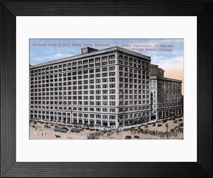 Framed Print : Marshall Field & Co, department store, Chicago, USA Framed Print : Marshall Field & Co, department store, Chicago, USA