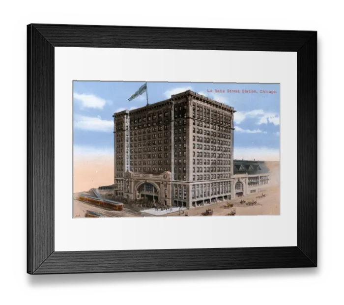 Framed Print : La Salle Street Railroad Station, Chicago, Illinois, USA Framed Print : La Salle Street Railroad Station, Chicago, Illinois, USA
