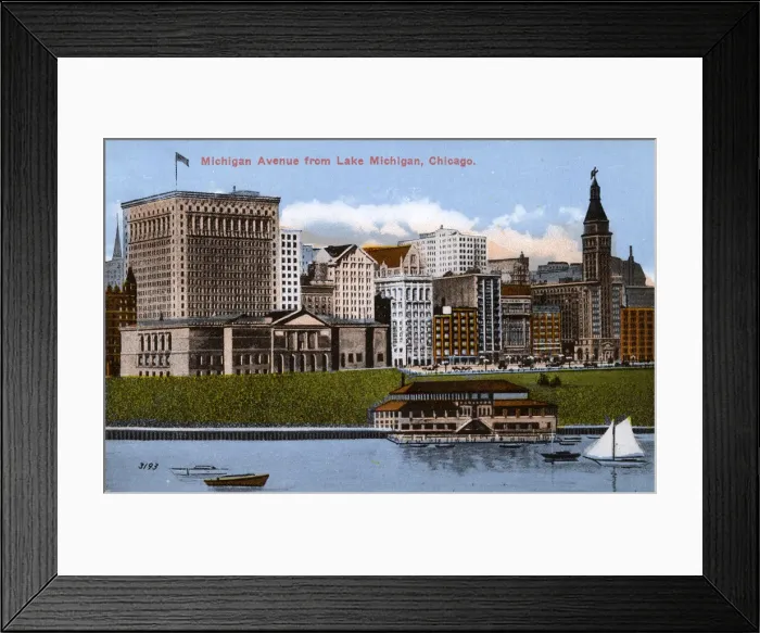 Framed Print : Michigan Avenue, Chicago, Illinois, USA Framed Print : Michigan Avenue, Chicago, Illinois, USA