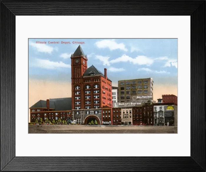 Framed Print : Illinois Central Depot, Chicago, Illinois, USA Framed Print : Illinois Central Depot, Chicago, Illinois, USA
