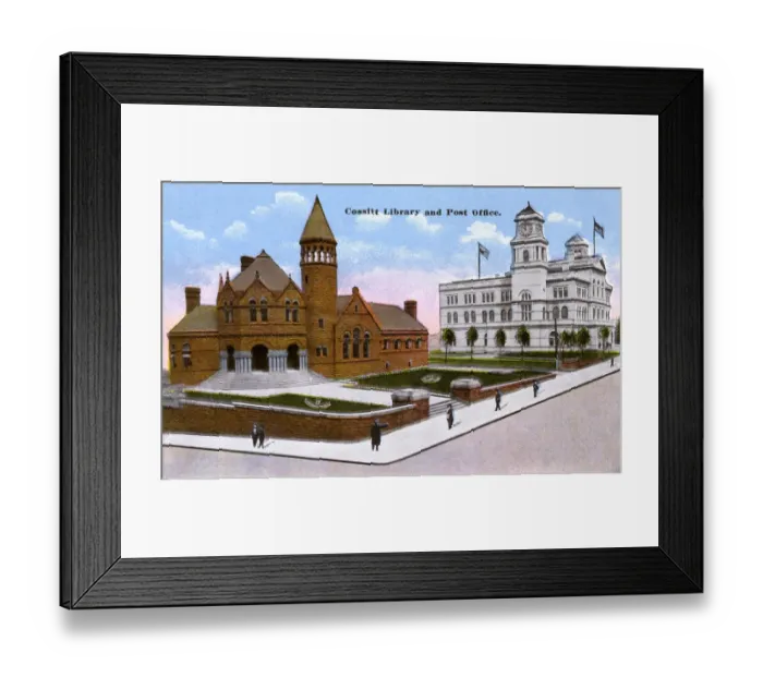 Framed Print : Cossitt Library and Post Office, Memphis, Tennessee, USA Framed Print : Cossitt Library and Post Office, Memphis, Tennessee, USA