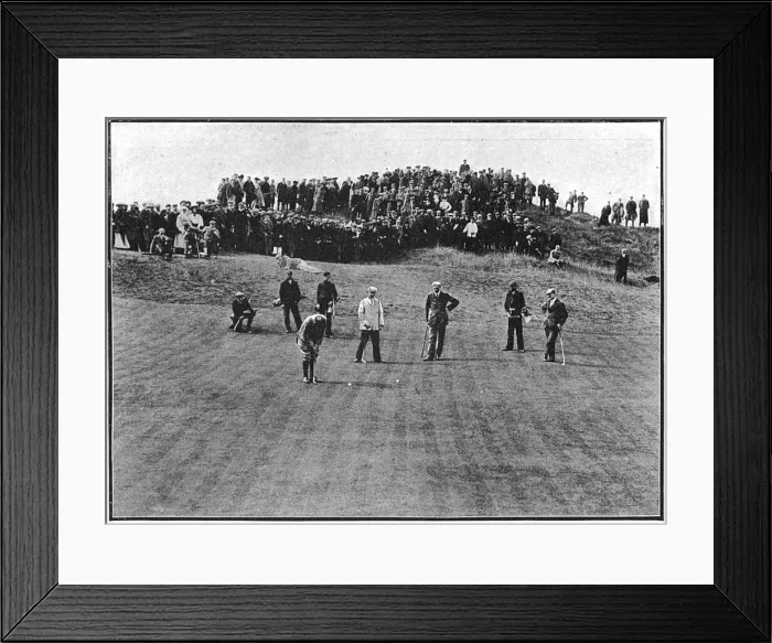 Framed Print : International Foursome played at Deal - England vs. Scotland Framed Print : International Foursome played at Deal - England vs. Scotland