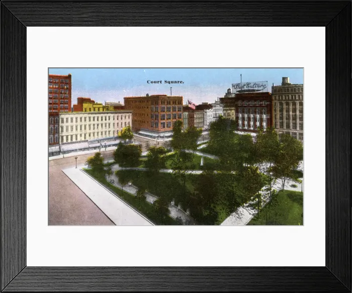 Framed Print : Court Square, Memphis, Tennessee, USA Framed Print : Court Square, Memphis, Tennessee, USA
