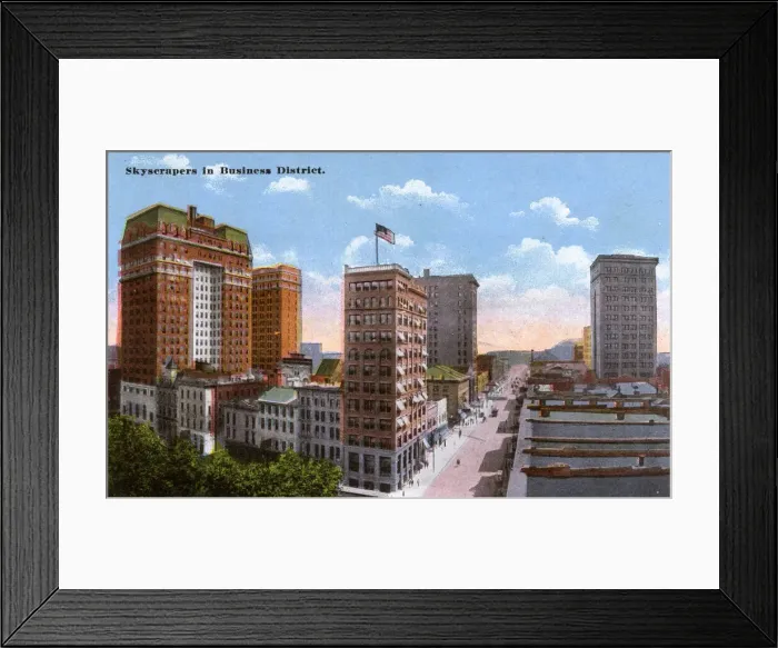 Framed Print : Skyscrapers in business district, Memphis, Tennessee, USA Framed Print : Skyscrapers in business district, Memphis, Tennessee, USA