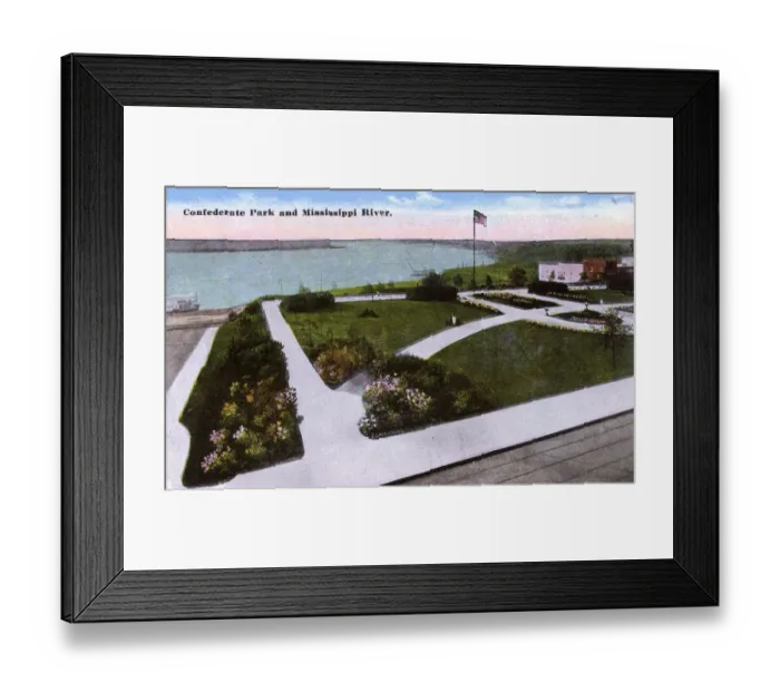 Framed Print : Confederate Park and river, Memphis, Tennessee, USA Framed Print : Confederate Park and river, Memphis, Tennessee, USA