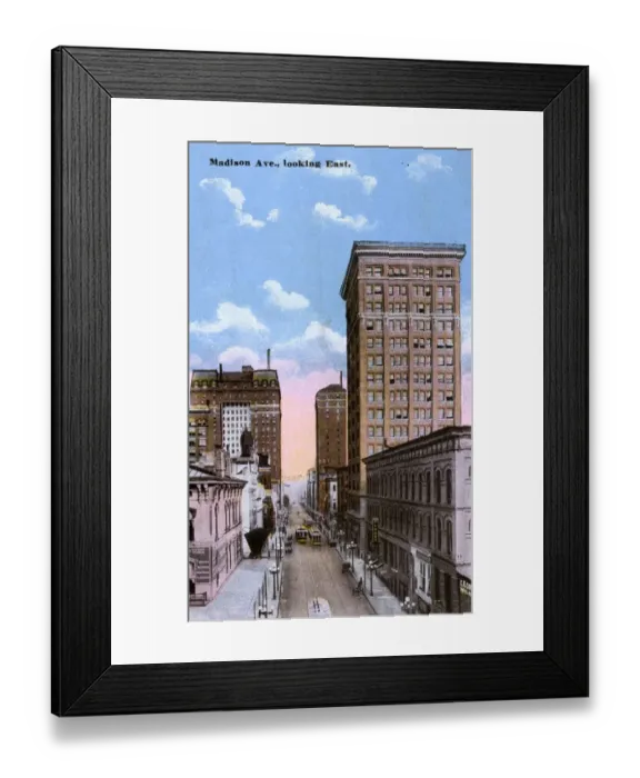 Framed Print : Madison Avenue, Memphis, Tennessee, USA Framed Print : Madison Avenue, Memphis, Tennessee, USA