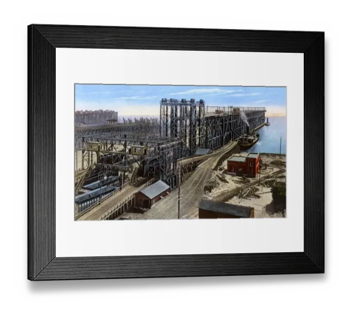 Framed Print : New Coal Pier No. 9, Newport News, Virginia, USA Framed Print : New Coal Pier No. 9, Newport News, Virginia, USA