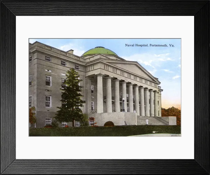 Framed Print : Naval Hospital, Portsmouth, Virginia, USA Framed Print : Naval Hospital, Portsmouth, Virginia, USA