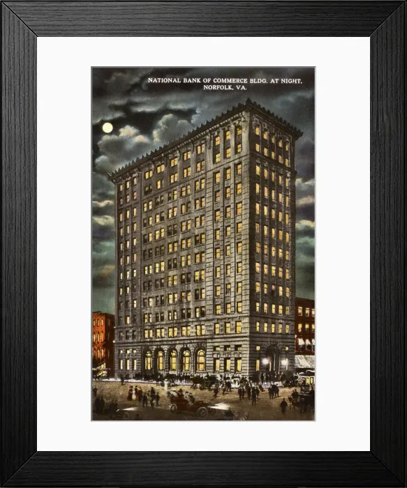 Framed Print : National Bank of Commerce, Norfolk, Virginia, USA Framed Print : National Bank of Commerce, Norfolk, Virginia, USA