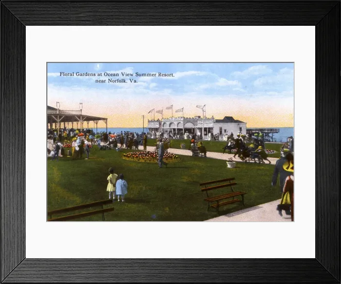 Framed Print : Floral Gardens at Ocean View, near Norfolk, Virginia, USA Framed Print : Floral Gardens at Ocean View, near Norfolk, Virginia, USA