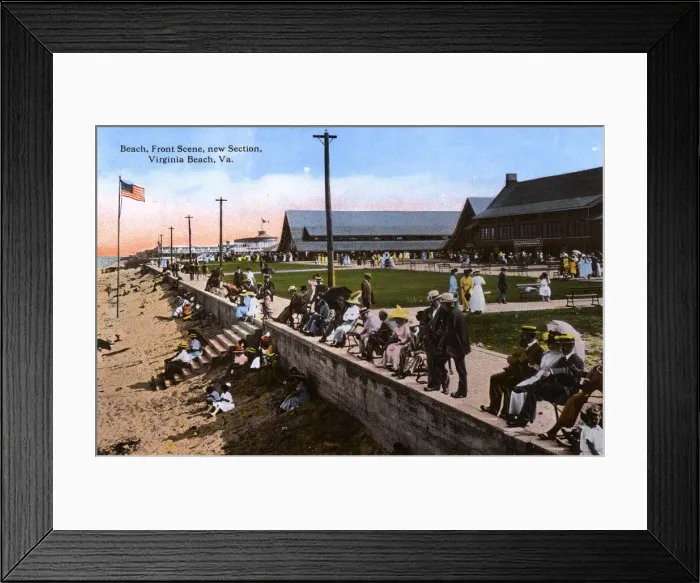 Framed Print : Beach front, new section, Virginia Beach, Virginia, USA Framed Print : Beach front, new section, Virginia Beach, Virginia, USA