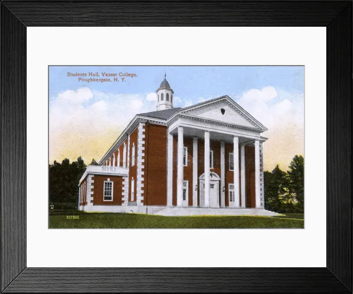 Framed Print : Students Hall, Vassar College, Poughkeepsie, NY State, USA Framed Print : Students Hall, Vassar College, Poughkeepsie, NY State, USA