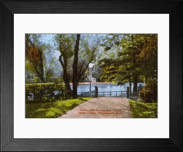 Framed Print : Vassar Lake, Vassar College, Poughkeepsie, NY State, USA Framed Print : Vassar Lake, Vassar College, Poughkeepsie, NY State, USA