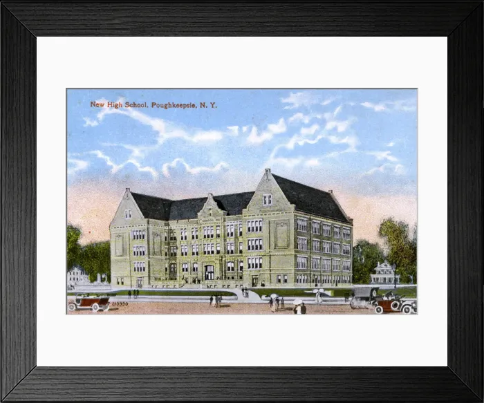 Framed Print : New High School, Poughkeepsie, New York State, USA Framed Print : New High School, Poughkeepsie, New York State, USA