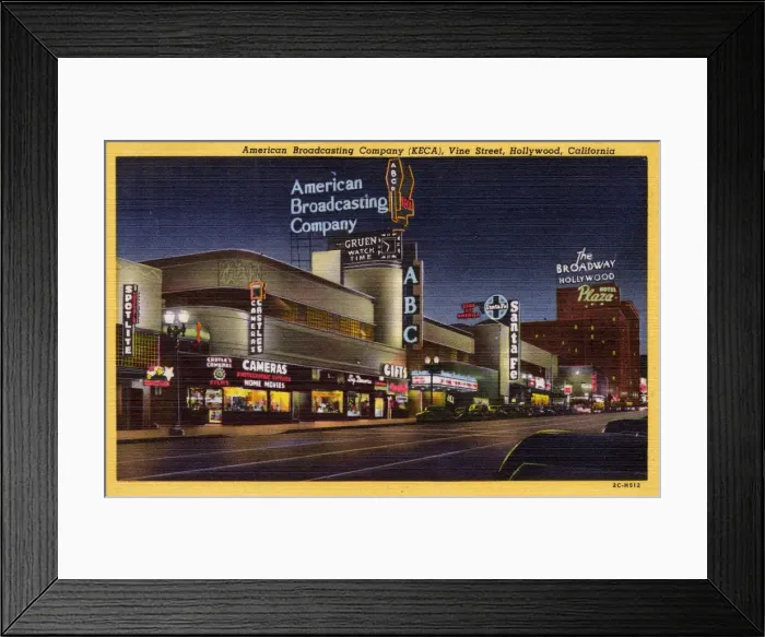Framed Print : American Broadcasting Company, Vine Street, California, USA Framed Print : American Broadcasting Company, Vine Street, California, USA