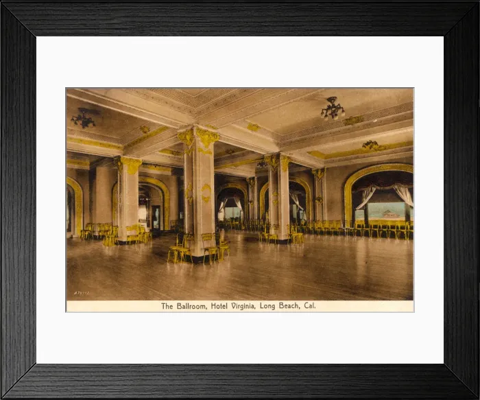 Framed Print : Ballroom, Hotel Virginia, Long Beach, California, USA Framed Print : Ballroom, Hotel Virginia, Long Beach, California, USA