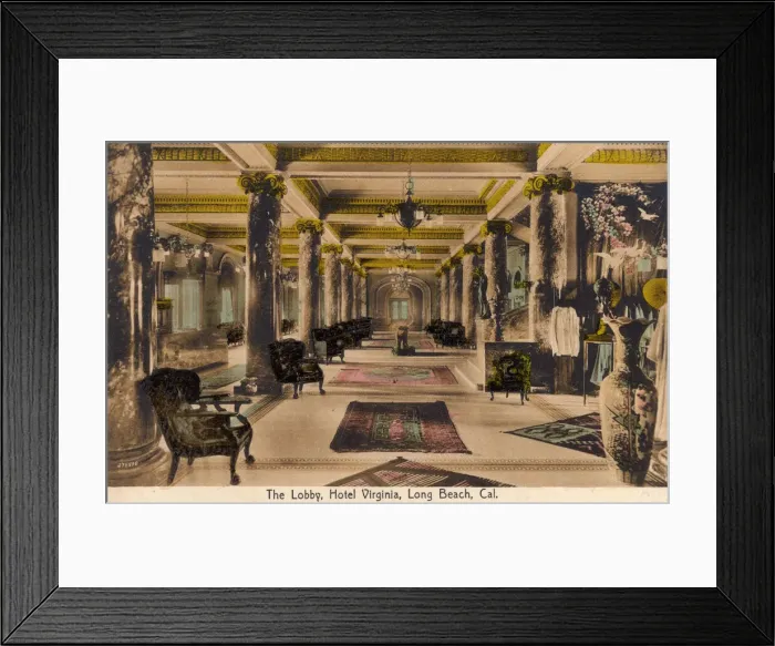 Framed Print : Lobby, Hotel Virginia, Long Beach, California, USA Framed Print : Lobby, Hotel Virginia, Long Beach, California, USA