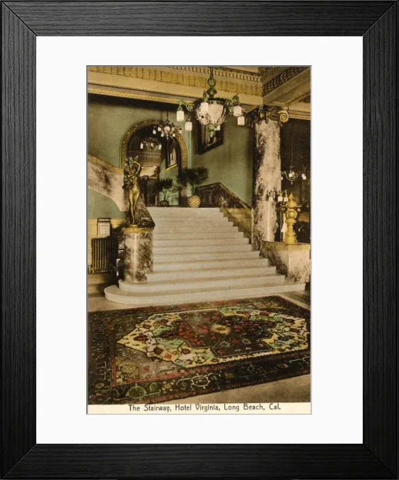 Framed Print : Stairway, Hotel Virginia, Long Beach, California, USA Framed Print : Stairway, Hotel Virginia, Long Beach, California, USA